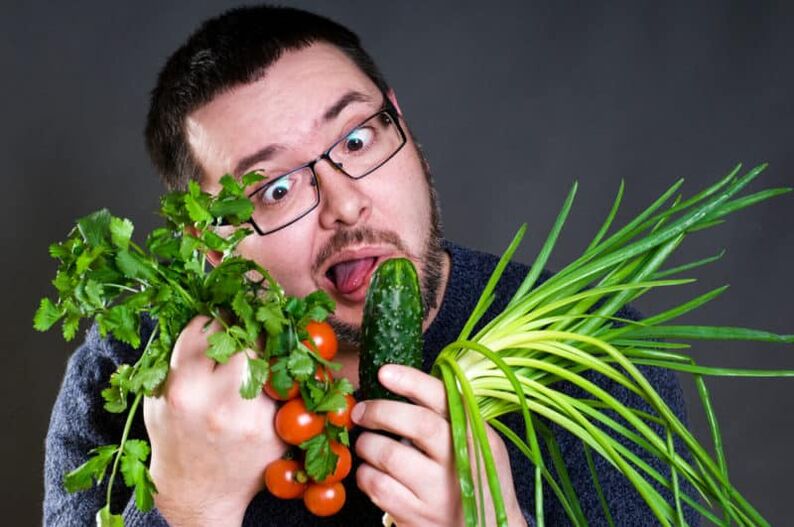 La potencia de las verduras y las hierbas. 