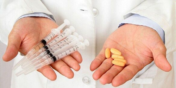 Medicamentos inyectables u orales.